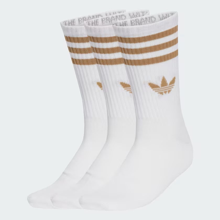3-Stripe Crew Socks-3 Pairs