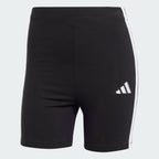 SHORT ESSENTIALS 3-STRIPES HIGH WAISTED BIKER