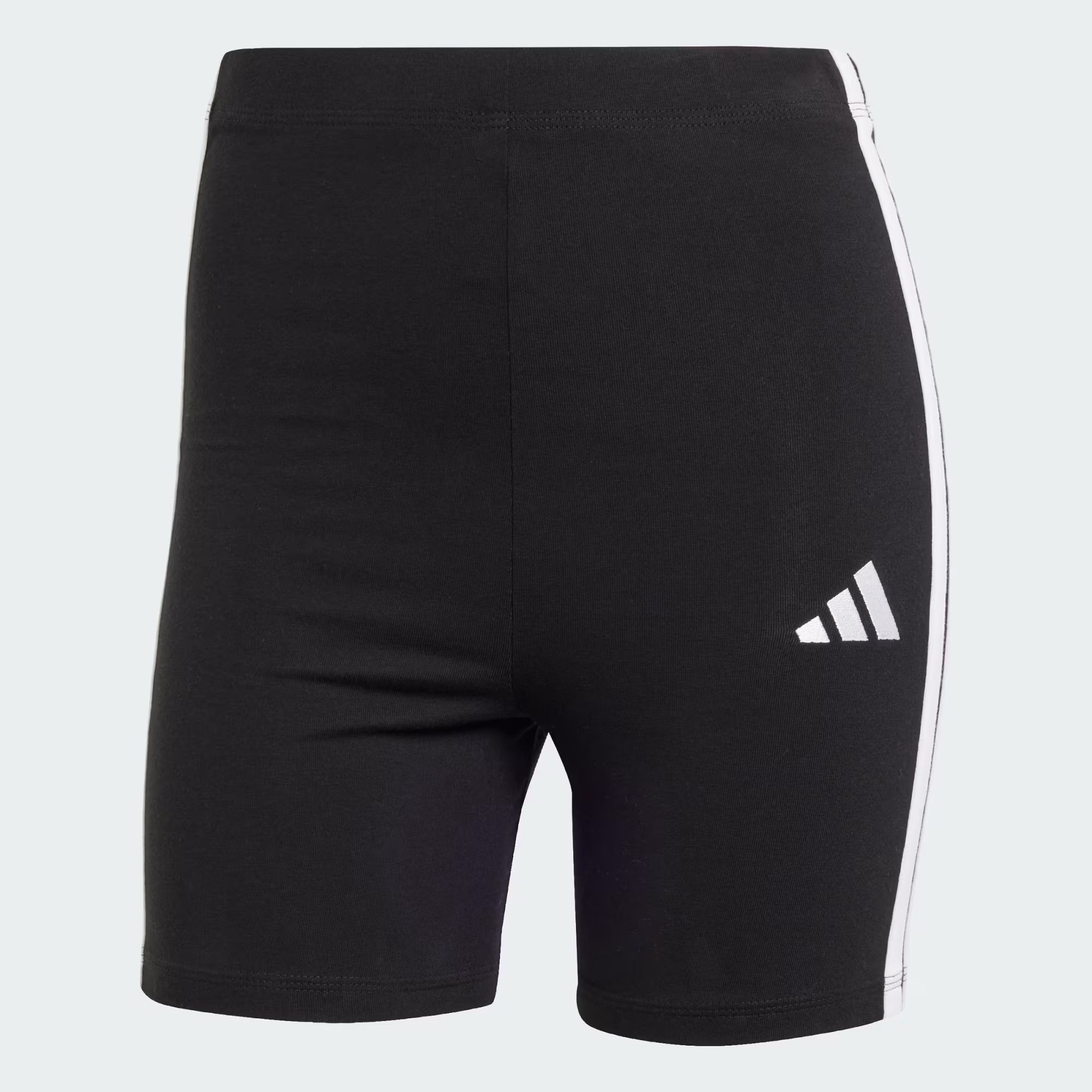SHORT ESSENTIALS 3-STRIPES HIGH WAISTED BIKER