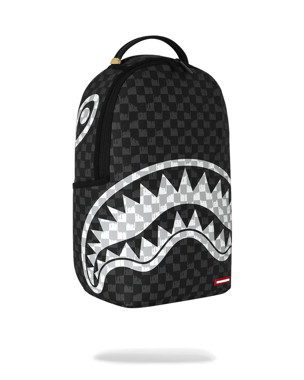 Zaino Sprayground Black And White Drip Check Shark Backpack