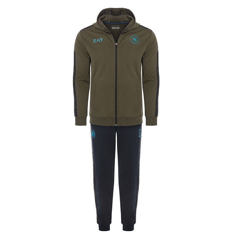 TUTA INTERLOCK CON CAPPUCCIO OLIVE NIGHT 2024/2025
