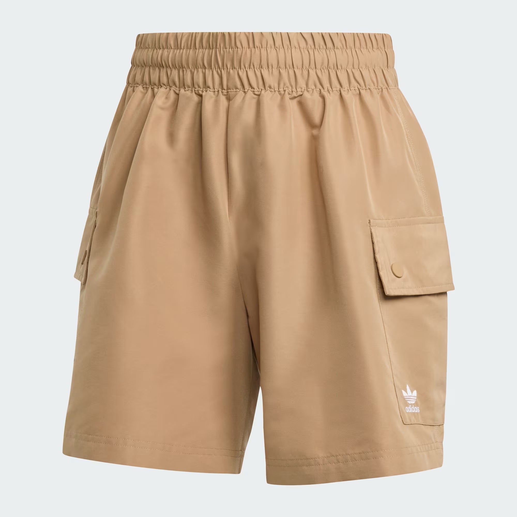 ESSENTIALS WOVEN HIGH-WAIST CARGO SHORTS