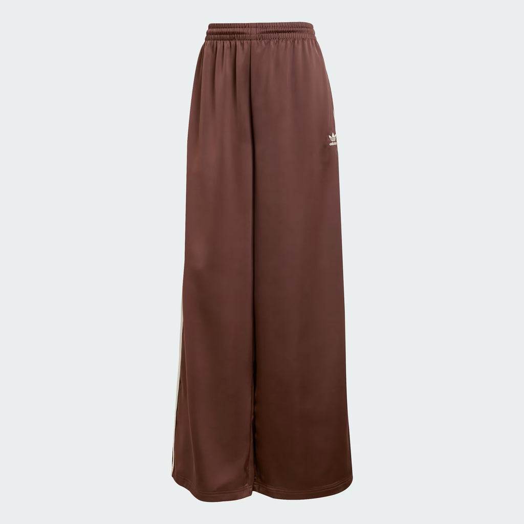 Satin Wide Leg Track pants Bottoms