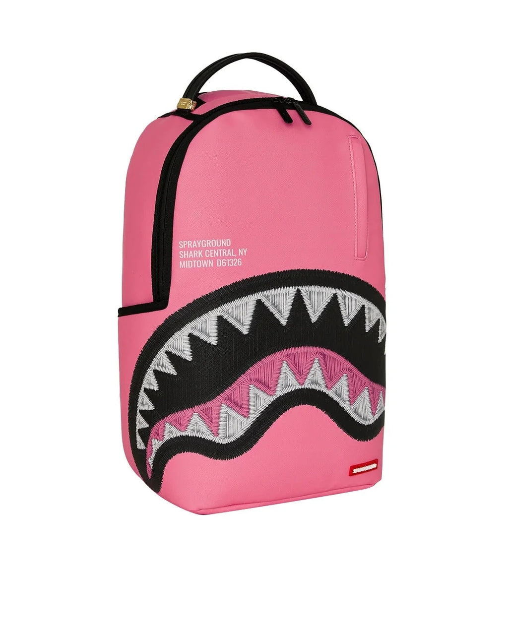 Zaino Sprayground Shark Central Pink Embroidered Shark Backpack
