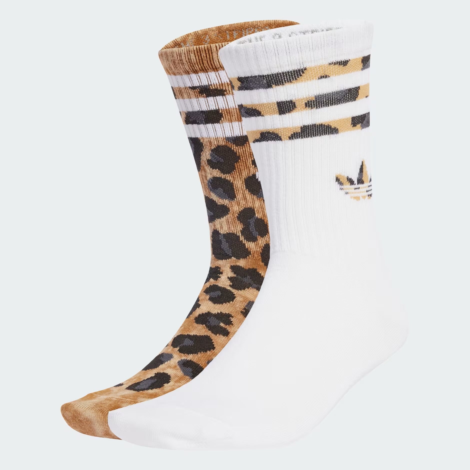 Leopard Crew Socks 2 Pairs