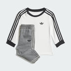 Adidas Denim + Long Sleeve Tee Kids Set