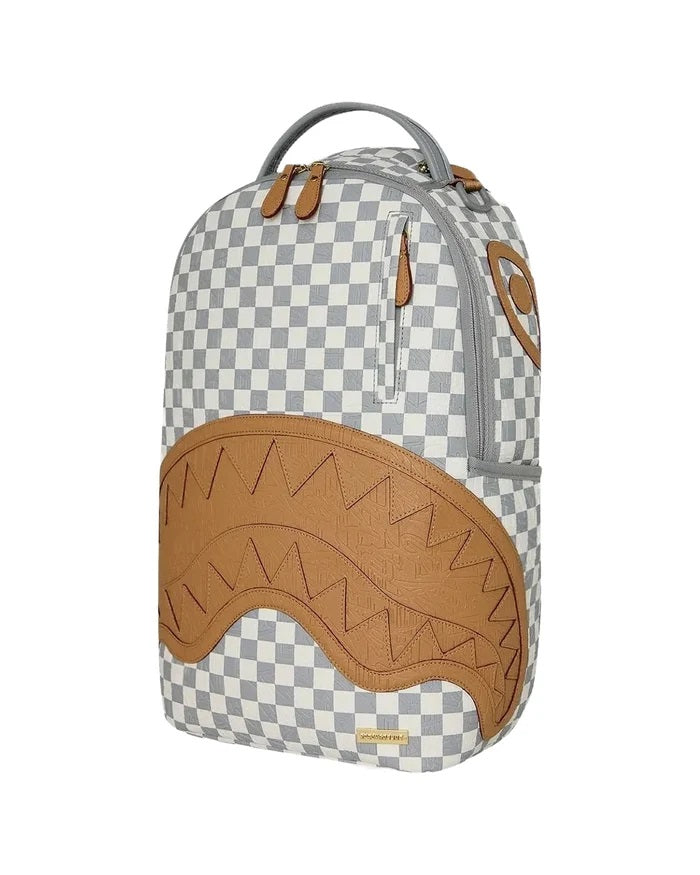 Zaino Sprayground Embossed Cream Check Backpack