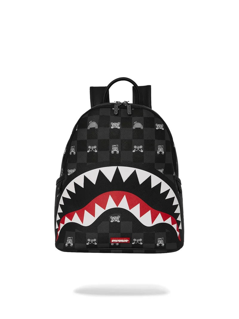 Gray Peeking Character Check Savage Backpack