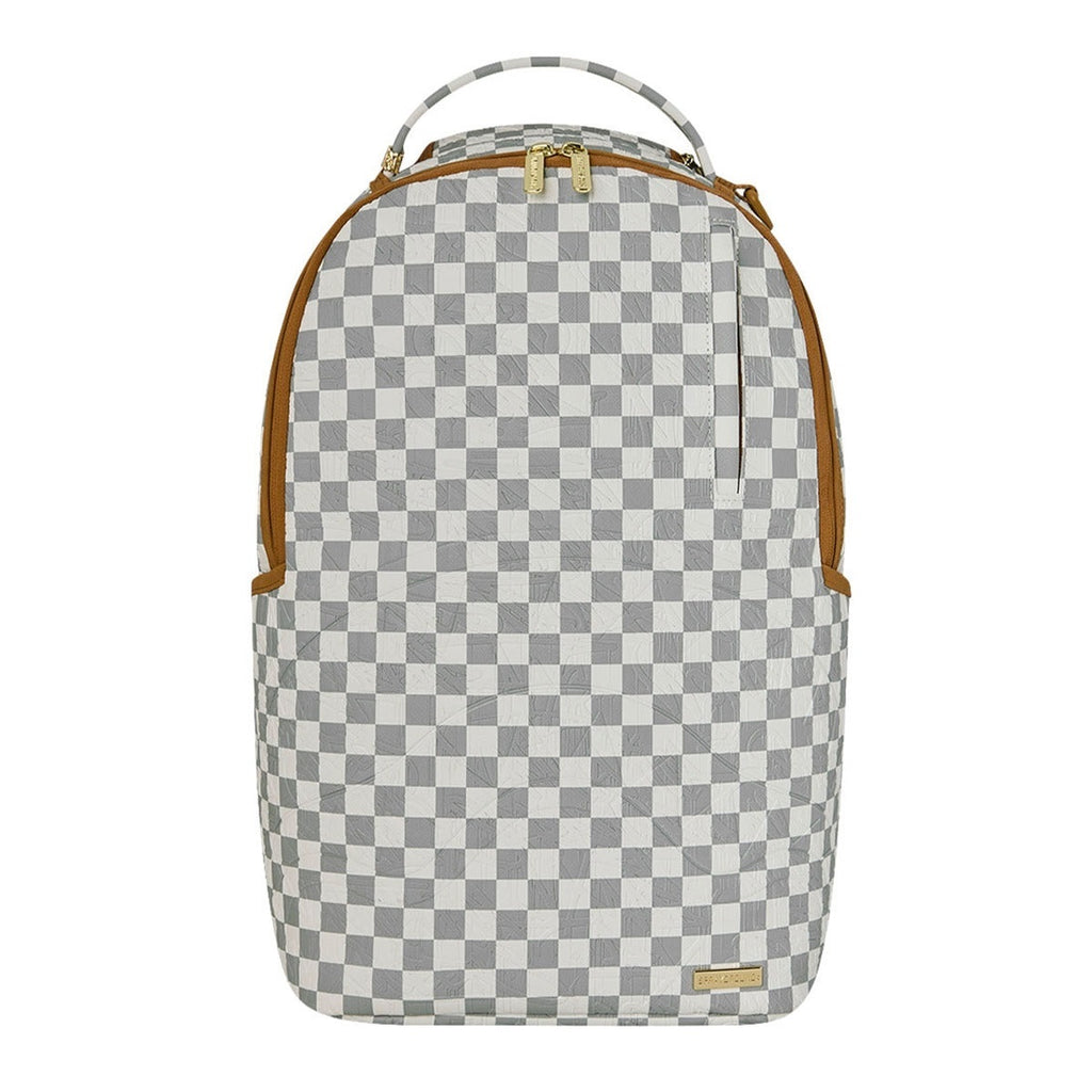 Graff Embossed Cream Check Backpack