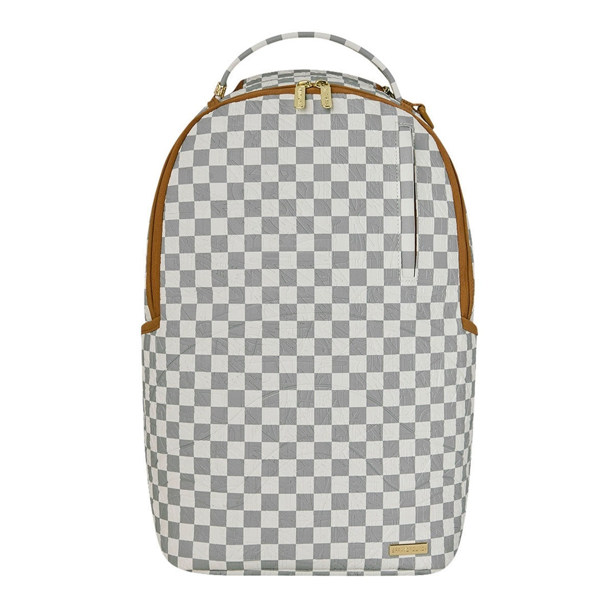 Graff Embossed Cream Check Backpack