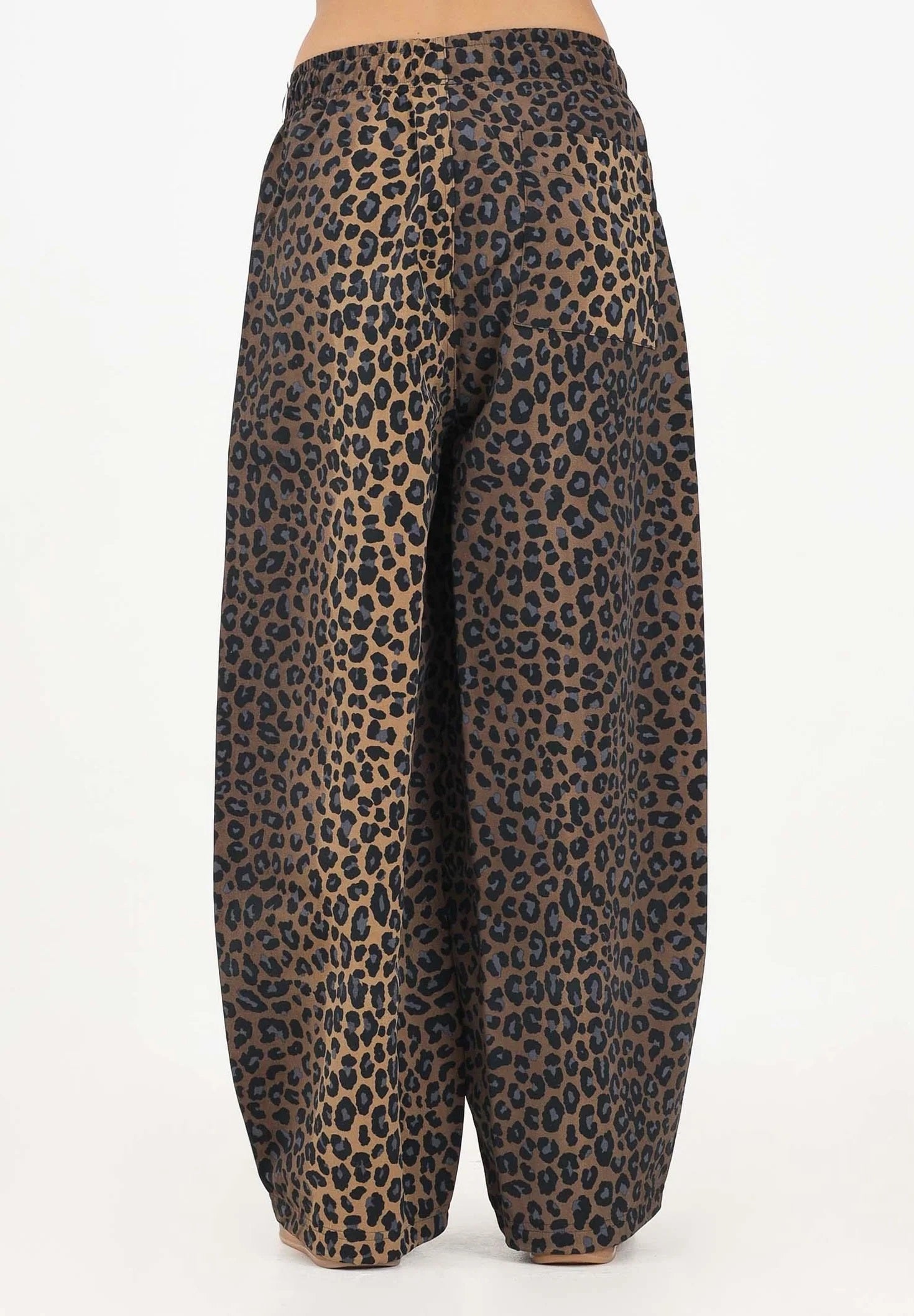 Women's Brown Leopard Track Pants