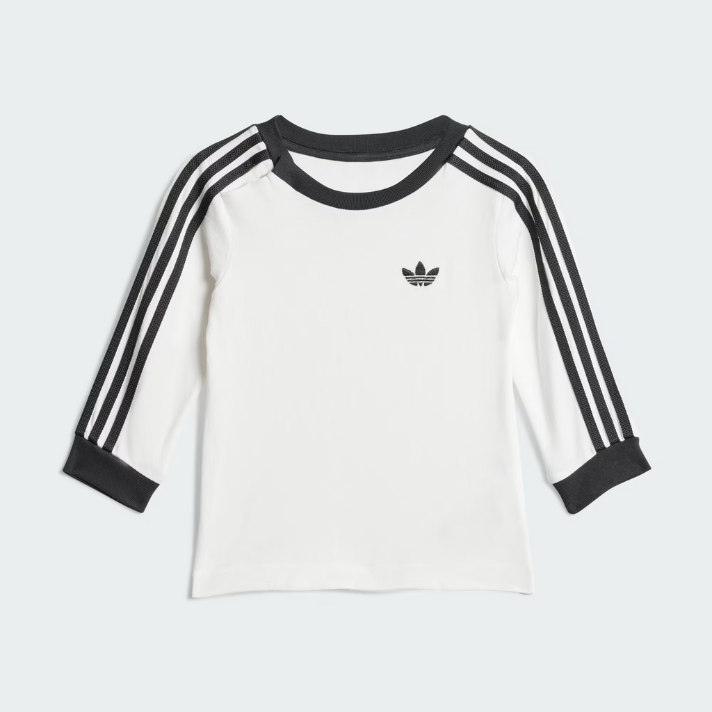 Adidas Denim + Long Sleeve Tee Kids Set