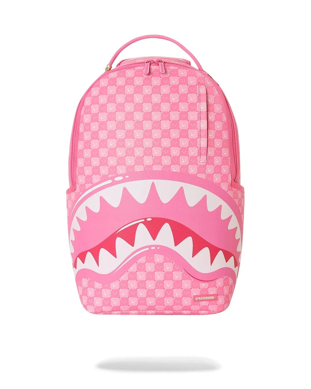 Pink New Check Faces Backpack