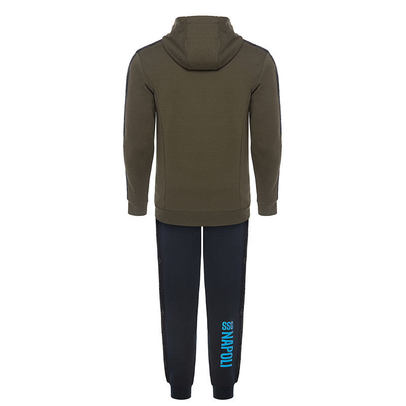 TUTA INTERLOCK CON CAPPUCCIO OLIVE NIGHT 2024/2025