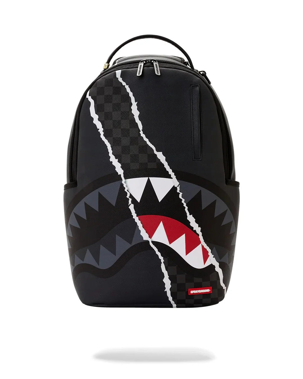 Zaino Sprayground Center Rip Revealing Gray Check Backpack
