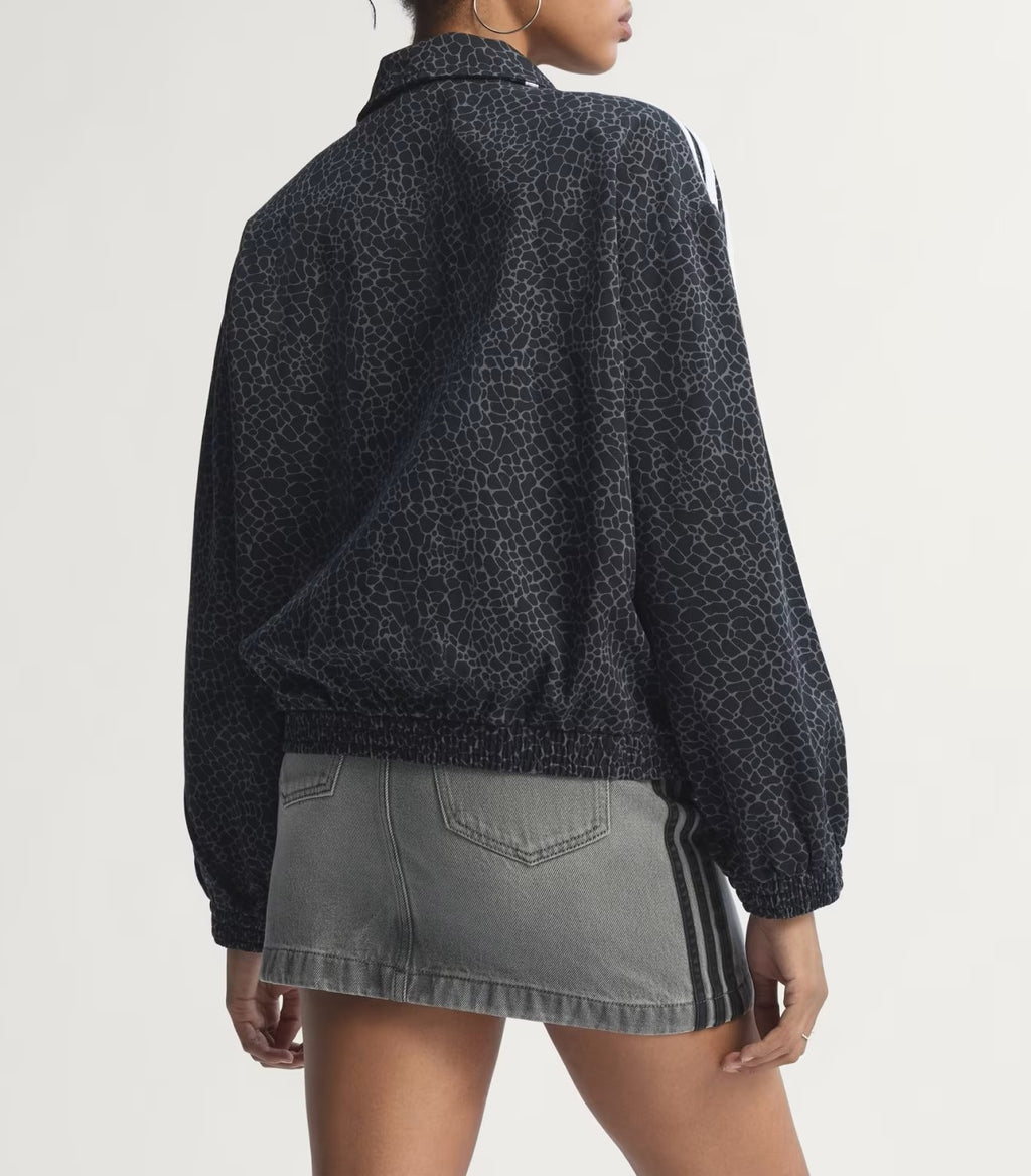 Giacca Adidas Firebird Oversized Animalier Denim Jacket