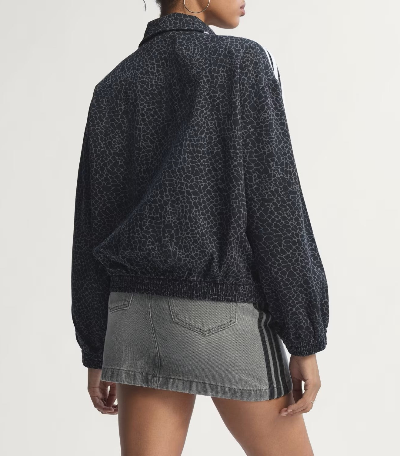 Giacca Adidas Firebird Oversized Animalier Denim Jacket