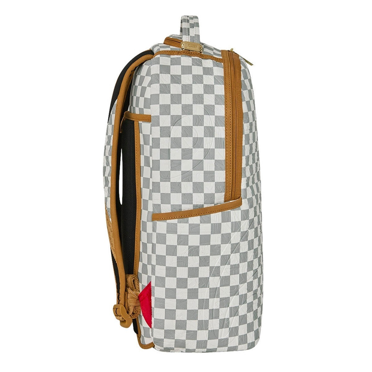 Graff Embossed Cream Check Backpack