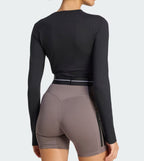 Hyperglam Cropped Long Sleeve T-Shirt W