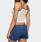 SLIM MINI RIB Tank Top