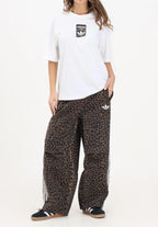 Women's Brown Leopard Track Pants