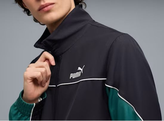 Woven colorblock tracksuit M