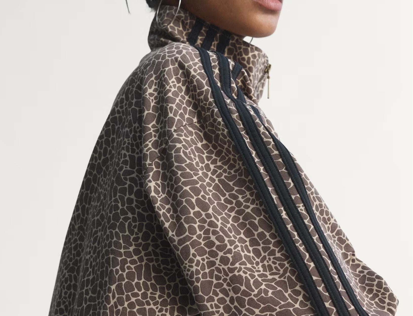 Giacca Adidas Firebird Oversized Animalier Denim Jacket