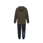 TUTA INTERLOCK CON CAPPUCCIO OLIVE NIGHT JUNIOR 2024/2025