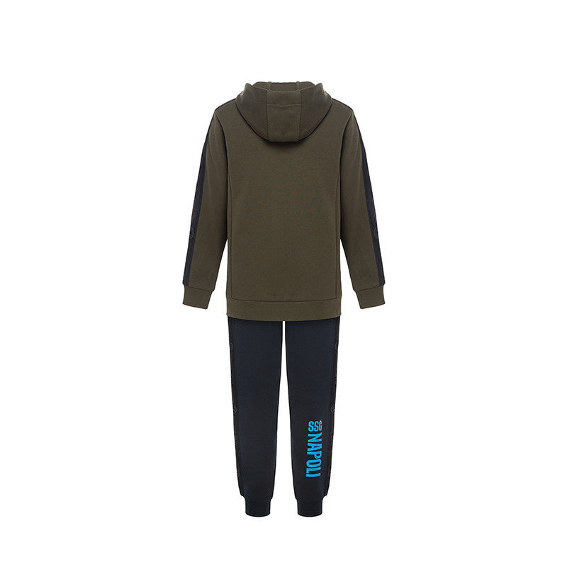 TUTA INTERLOCK CON CAPPUCCIO OLIVE NIGHT JUNIOR 2024/2025