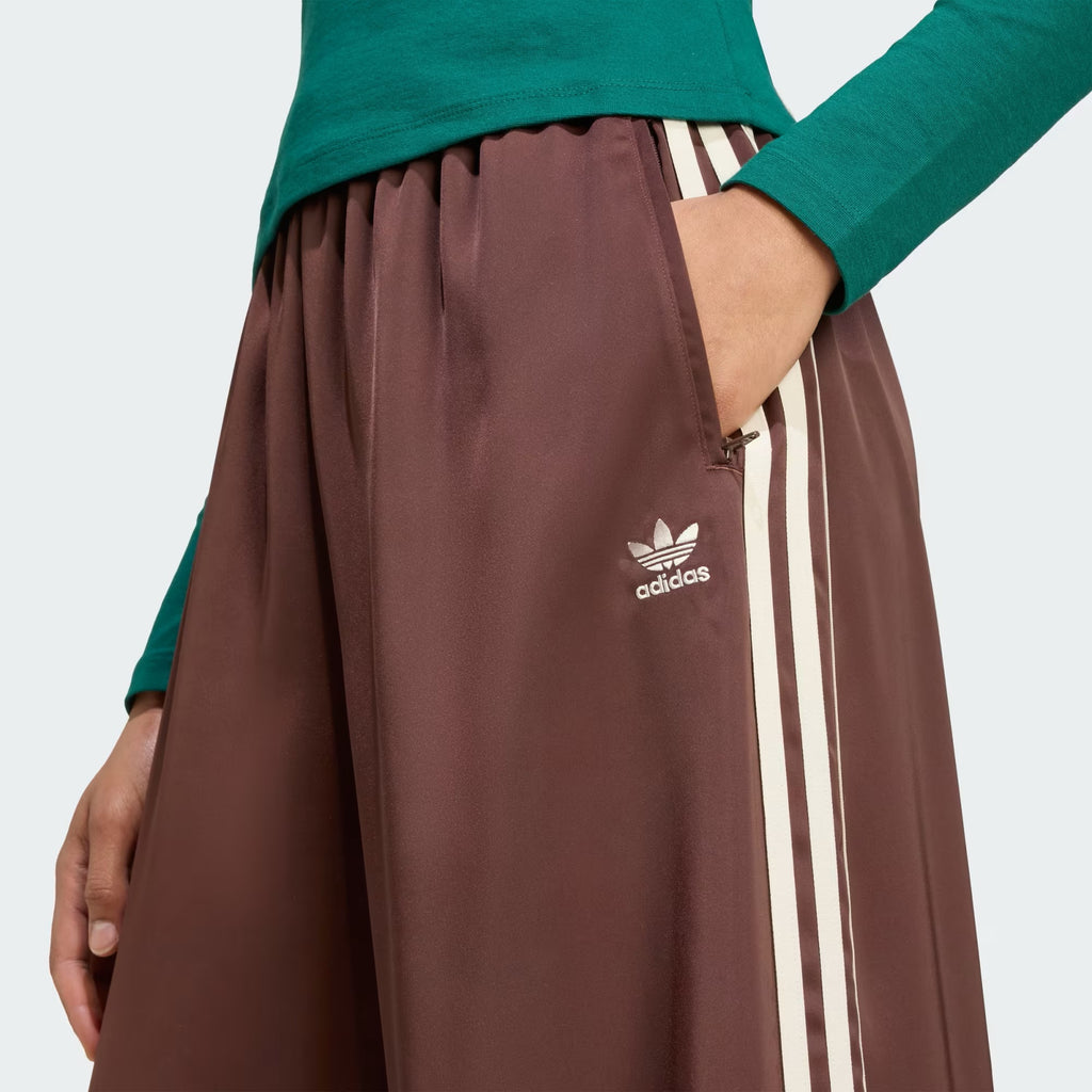 Satin Wide Leg Track pants Bottoms