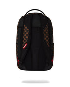 Zaino Sprayground Brown And Cream Drip Check Shark Backpack