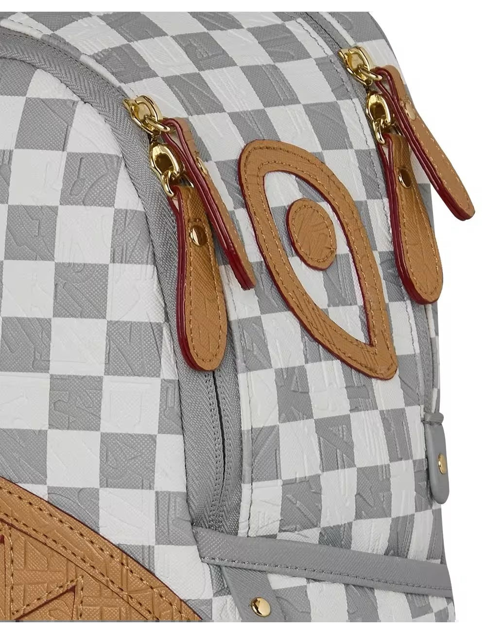 Zaino Sprayground Embossed Cream Check Savage Backpack 910B9396NSZ