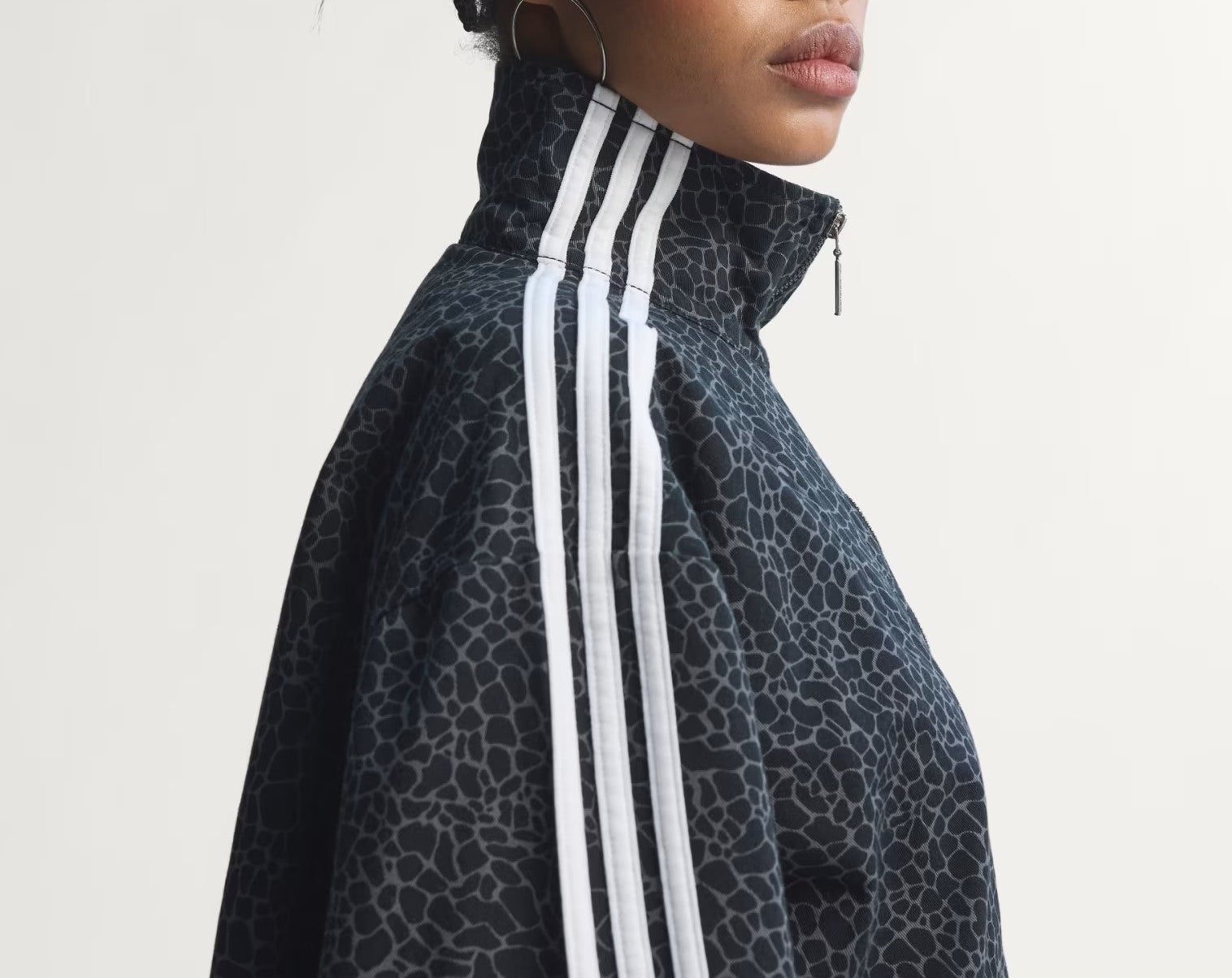 Giacca Adidas Firebird Oversized Animalier Denim Jacket