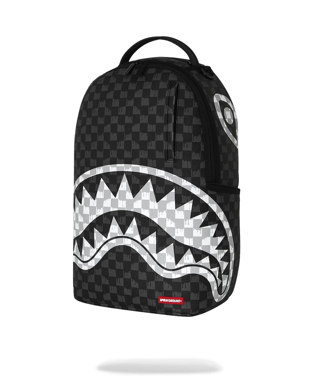 Zaino Sprayground Black And White Drip Check Shark Backpack
