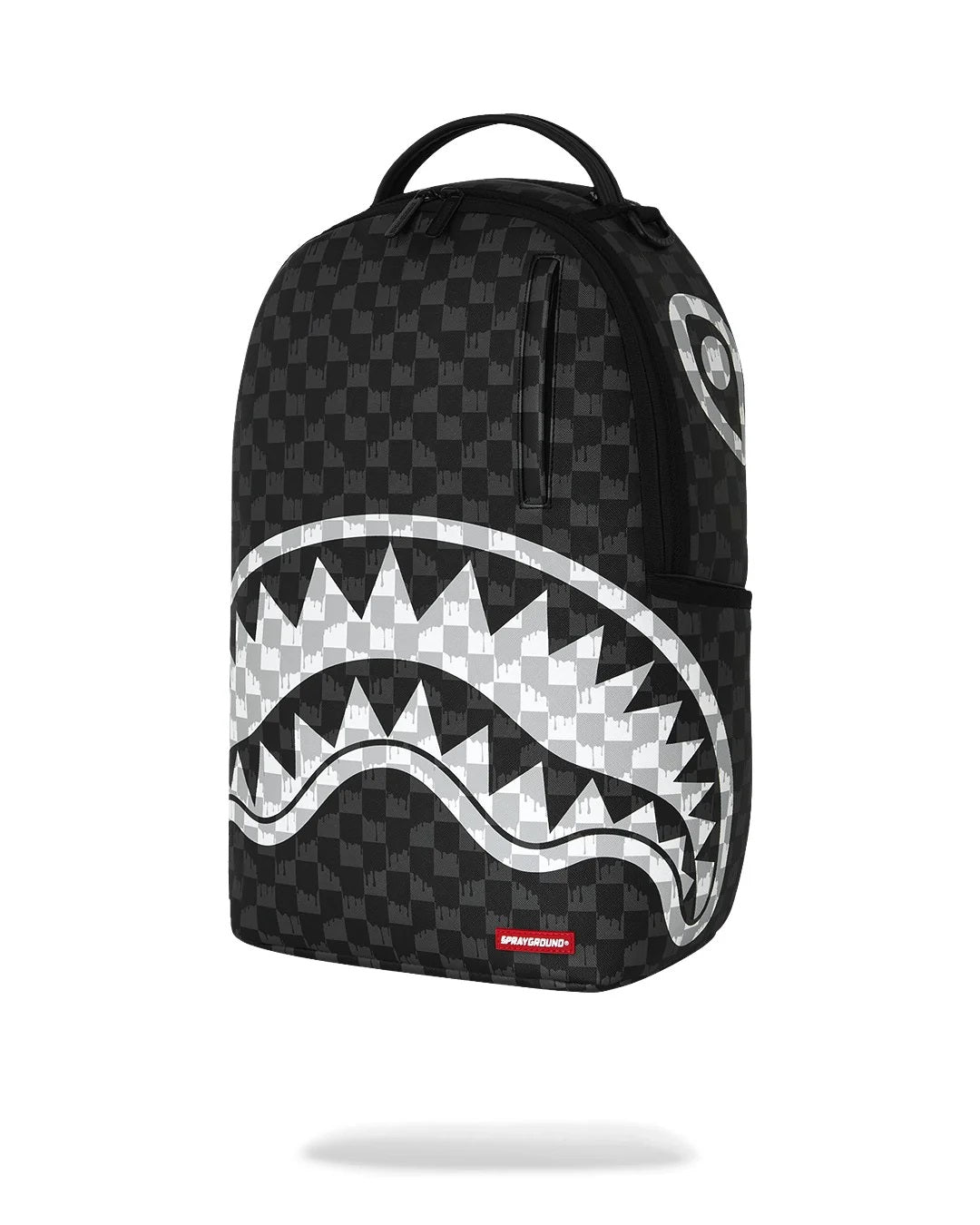 Zaino Sprayground Black And White Drip Check Shark Backpack