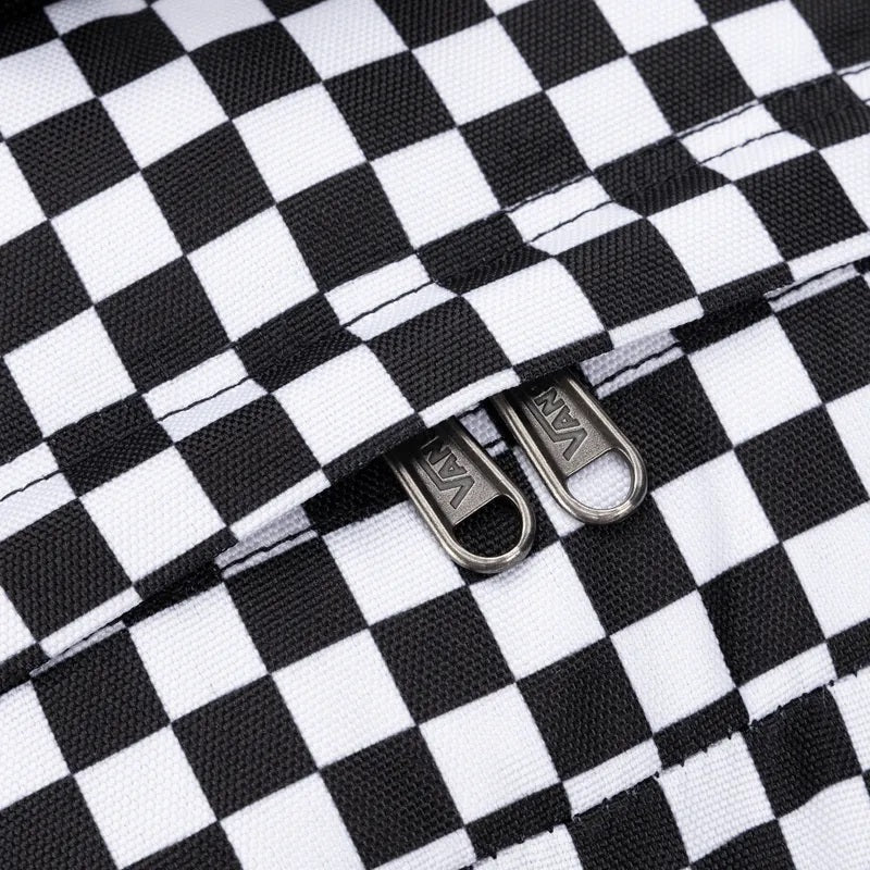 OLD SKOOL CHECK BACKPACK BLACK/WHITE