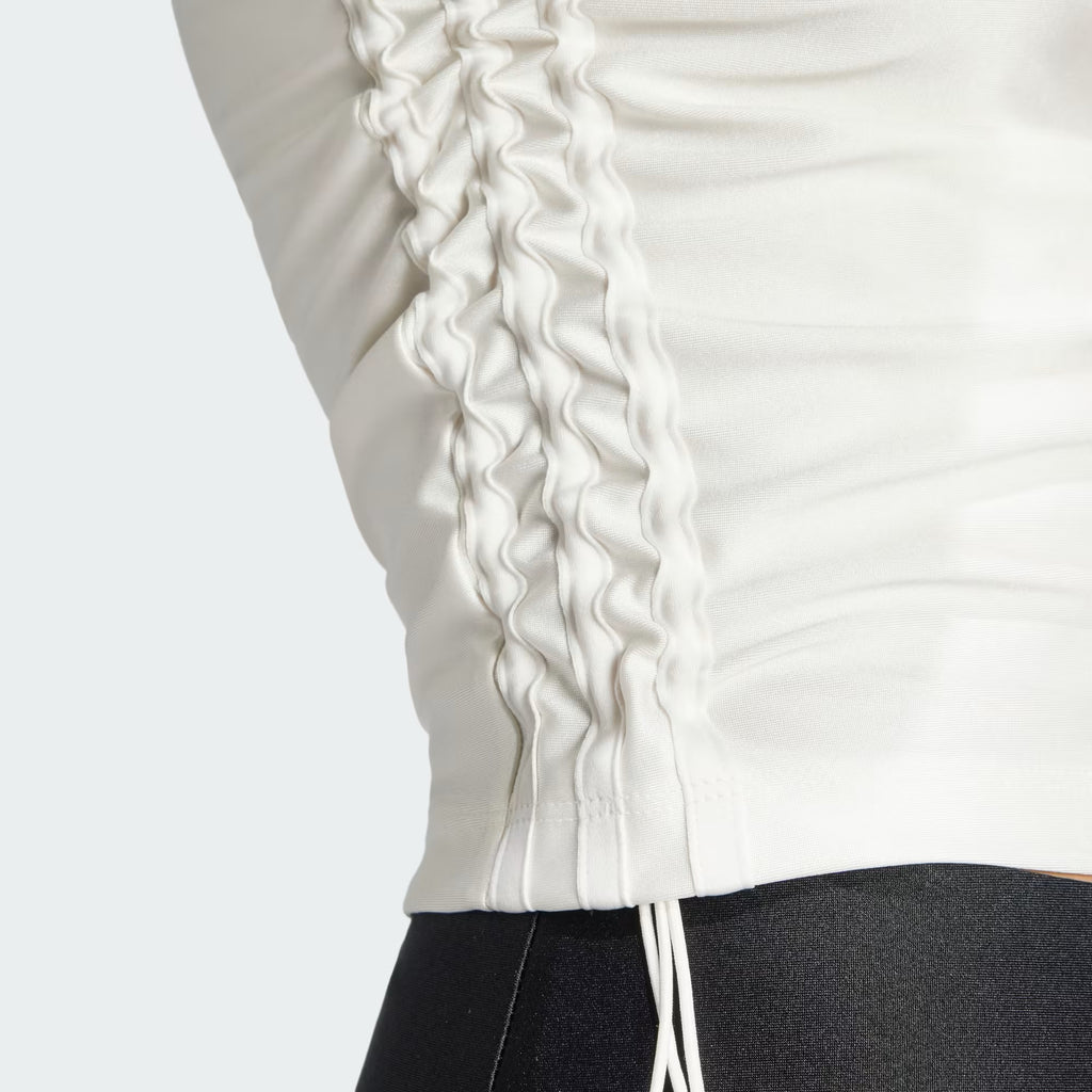 RUCHED 3-STRIPES CROPTOP