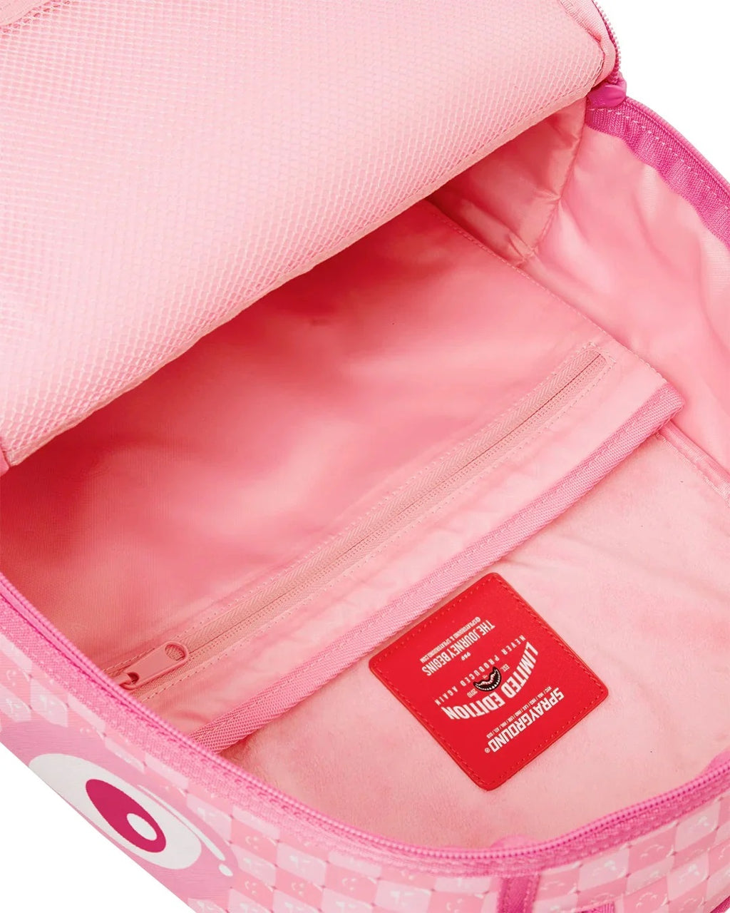 Pink New Check Faces Backpack