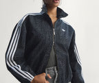 Giacca Adidas Firebird Oversized Animalier Denim Jacket