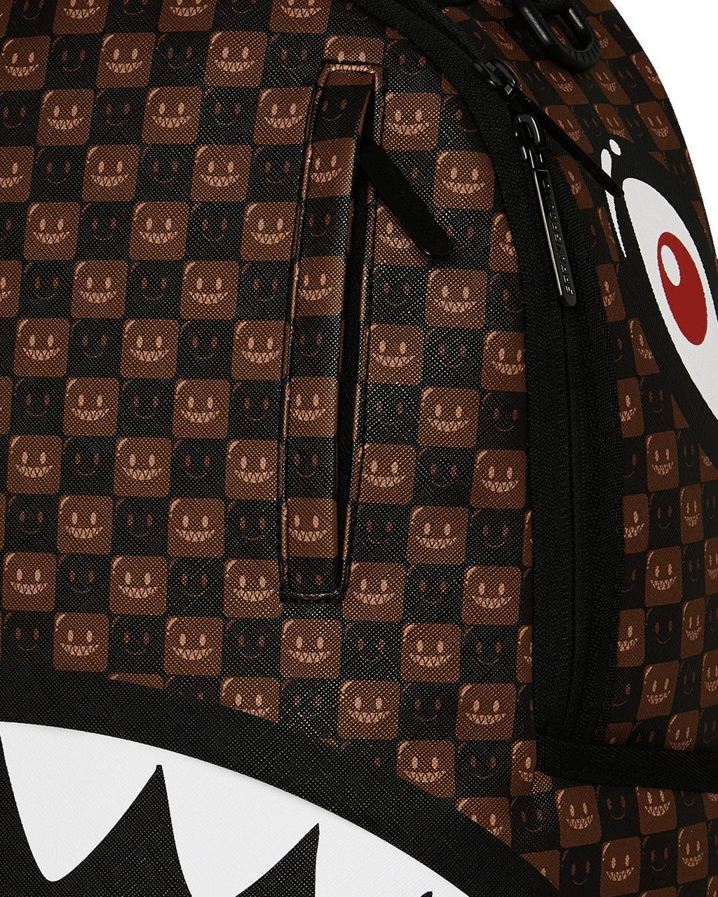 Sharks In Paris WTF Bubble Brown Check Backpack