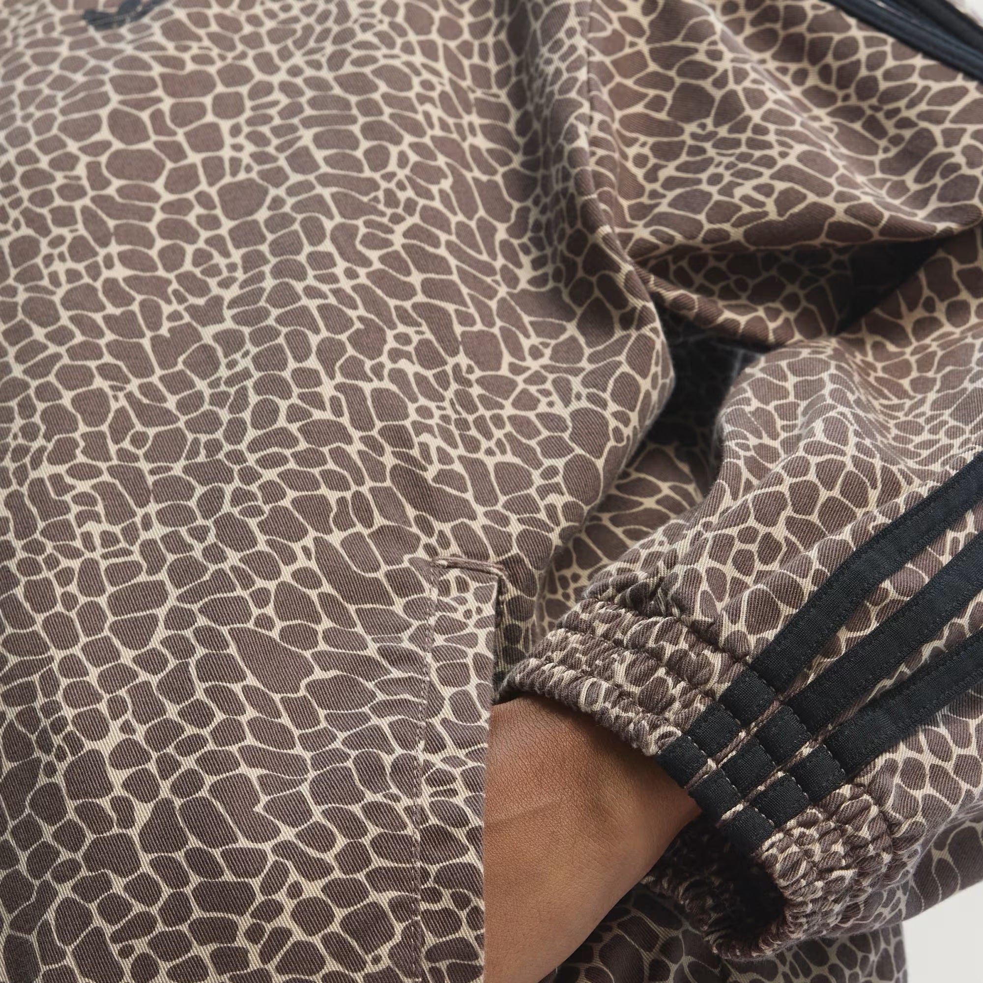 Giacca Adidas Firebird Oversized Animalier Denim Jacket