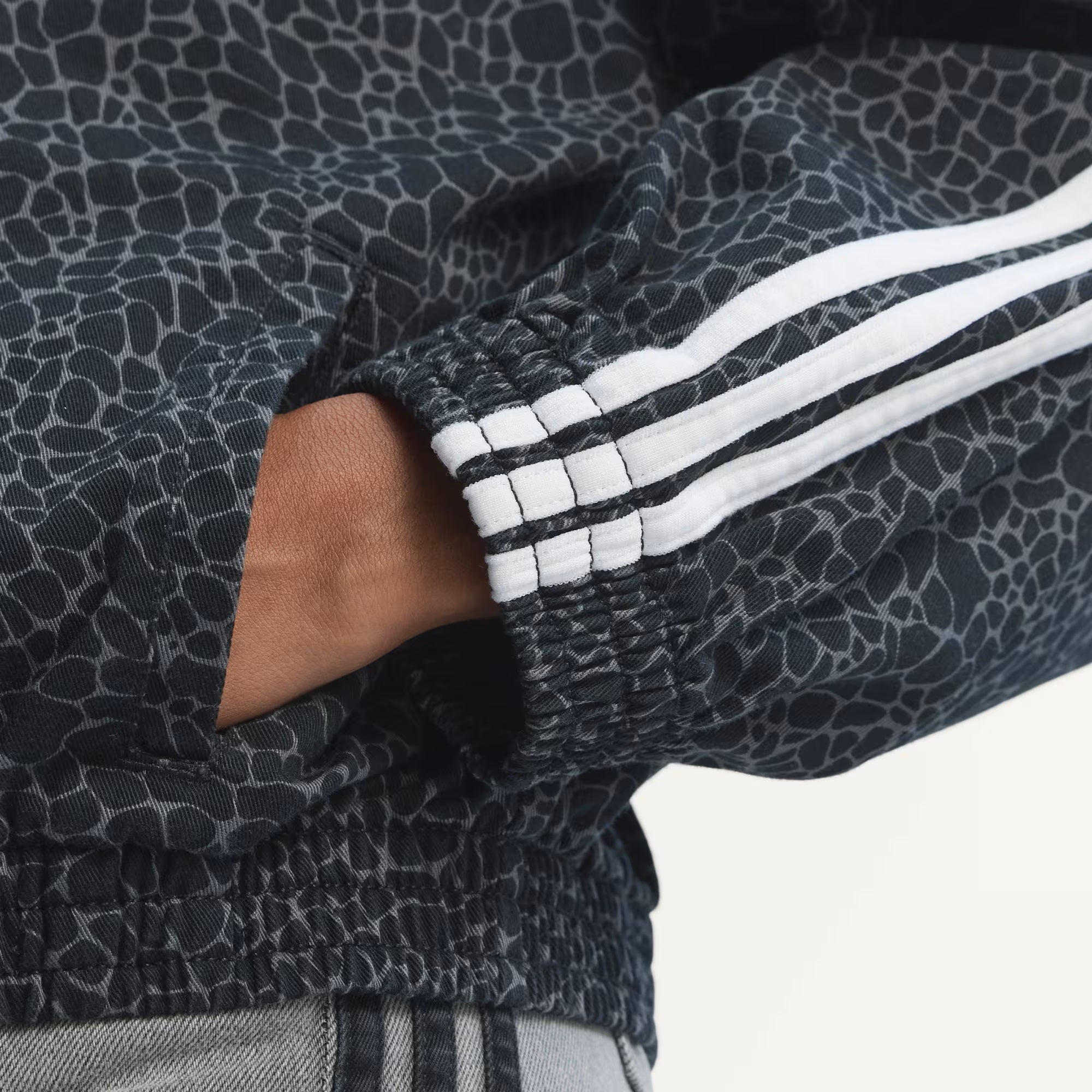Giacca Adidas Firebird Oversized Animalier Denim Jacket