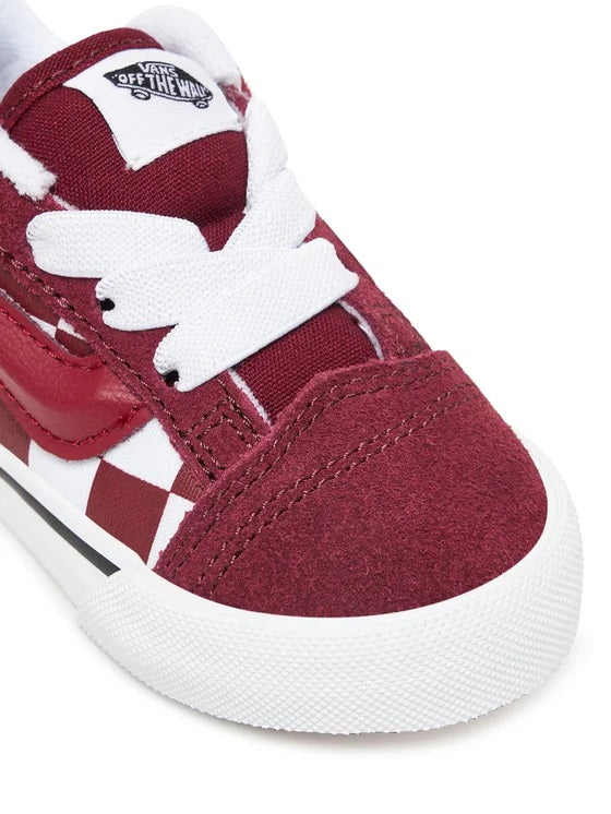 Knu skool elastic lace 2-tone bordeaux