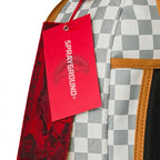 Graff Embossed Cream Check Backpack