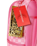 Pink New Check Faces Backpack