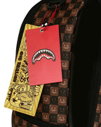 Sharks In Paris WTF Bubble Brown Check Backpack